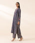 Women's Unstitched Light Khaddar Blue Printed 2 Piece Suit